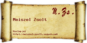 Meiszel Zsolt névjegykártya